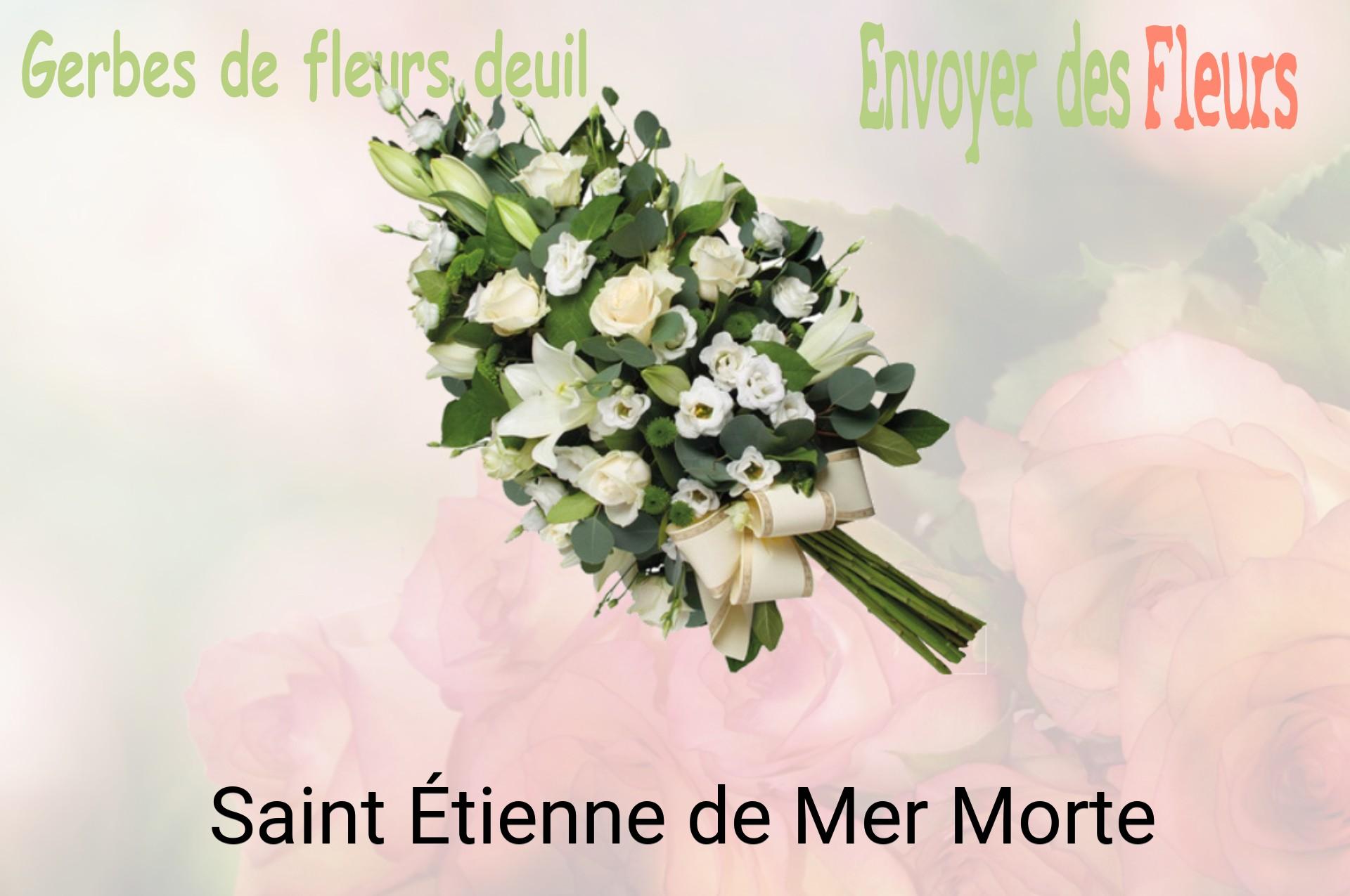 Gerbe de fleurs de deuil livrée à Saint-Étienne-de-Mer-Morte